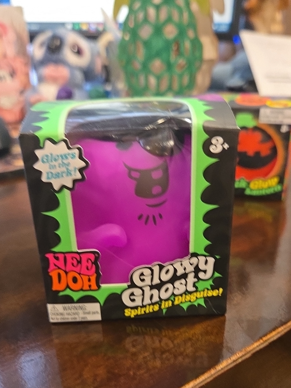 NeeDoh Glowy Ghost Kids Sensory Toy - Purple